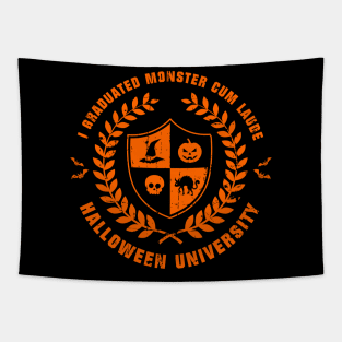 Halloween University (Worn Orange)[HT] Tapestry