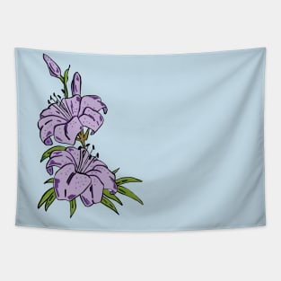 Purple Flowers Tapestry