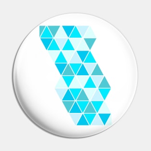 Cool Colored Triangles Pin