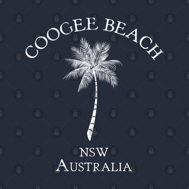 Coogee Beach Sydney Australia NSW Vintage Palm by TGKelly