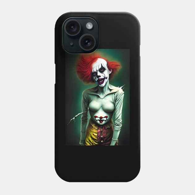 Frankenclown 17 - Candi Kayne Phone Case by Frankenclowns