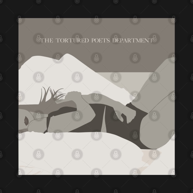 Tortured Poet Department Tay Swiftie Music Pop Album Cover Illustration by TheTreasureStash