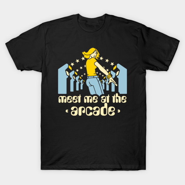 Discover Meet me at the arcade - Funny Retro Vintage - T-Shirt