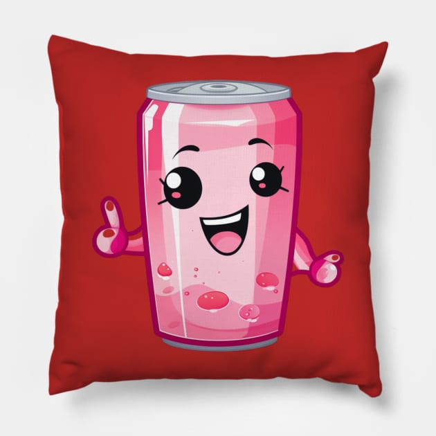 Soft drink cute T-Shirt cute giril Pillow by nonagobich