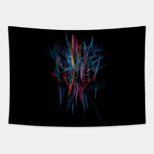 abstract color sticks Tapestry