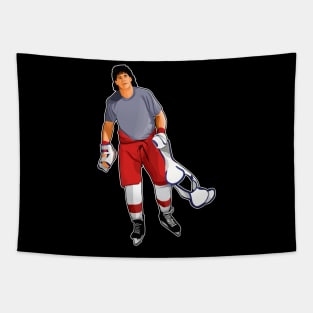 Bob Probert Pads in His Hand Tapestry