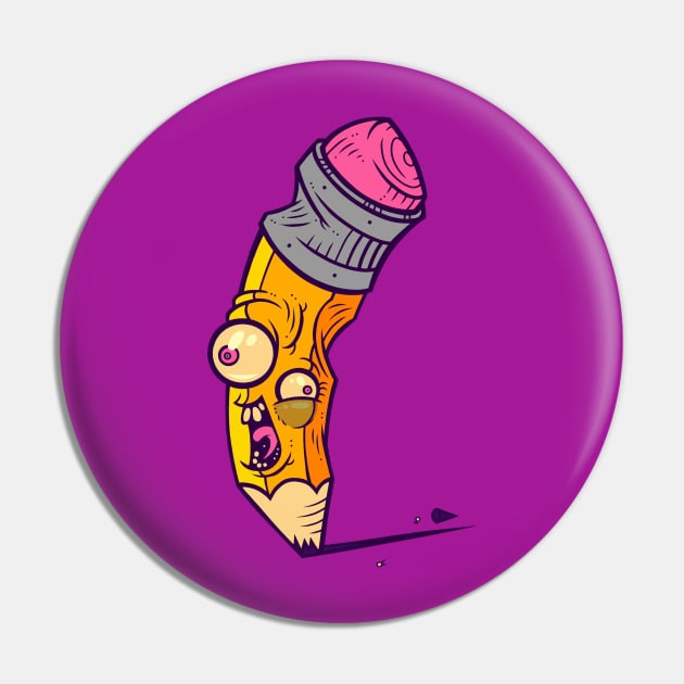 Pencil Fighting Champion Pin by ArtisticDyslexia