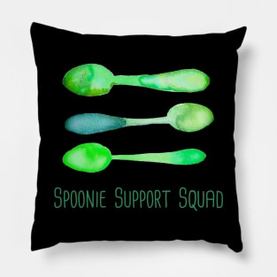 Spoonie Support Squad (Green)! Pillow