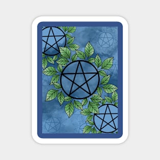 Blue Skies Pentagram Magnet