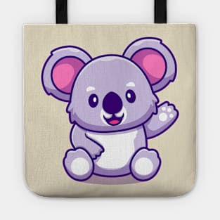 Cute Koala Waving Hand Tote