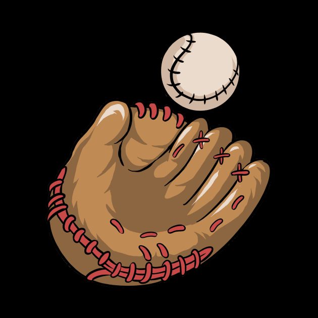 Baseball Glove Baseball Player by fromherotozero