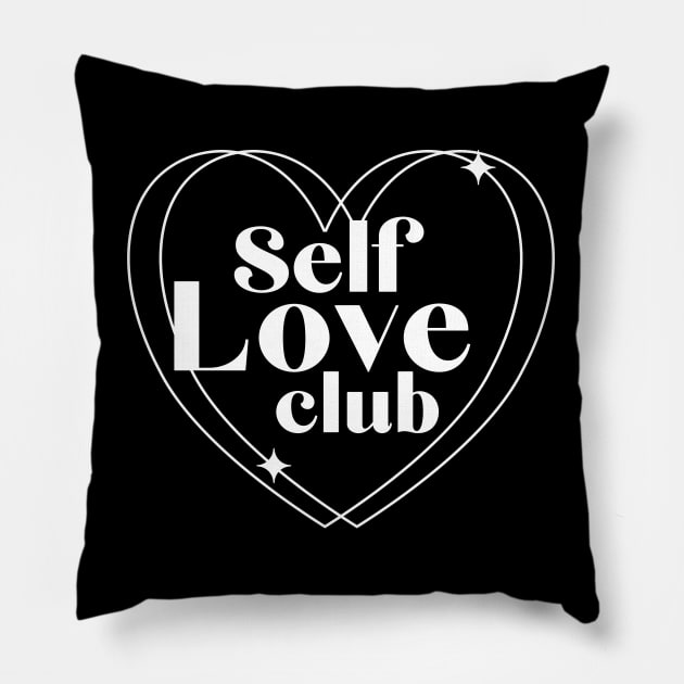 Self Love Club Black Edition Pillow by Milochka