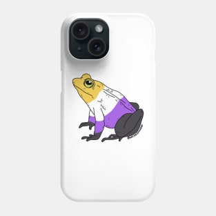 Non Binary Pride Frog Phone Case