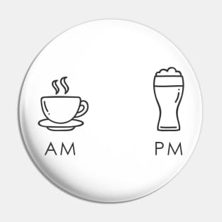 AM PM Beer Pin