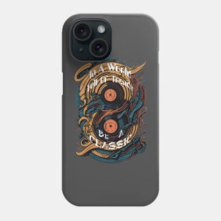 In A World Full Of Trends, Be A Classic Retro Vintage Vinyl Record Phone Case