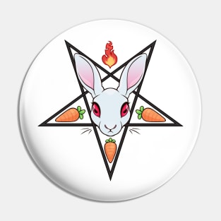 white hare Pin