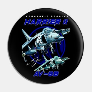 Harrier II AV-8B Ground-Attack Aircraft Fighterjet Pin