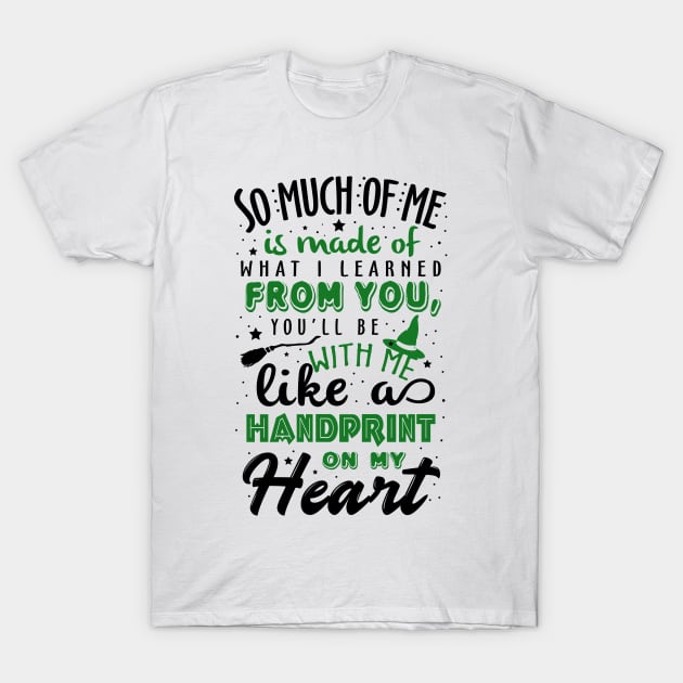 KsuAnn Wicked Musical. Handprint on My Heart. T-Shirt