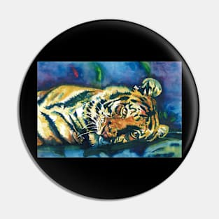 Tiger Under the Ocean Pin