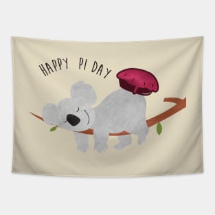 A nice Pie Dream for Mr Koala - Pi Day Tapestry