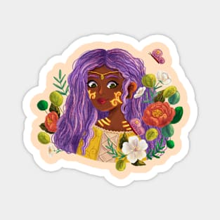 Flower Maiden Magnet