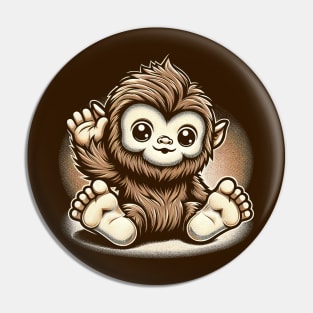 Li'l Legends™: Bigfoot Waves Hello Pin