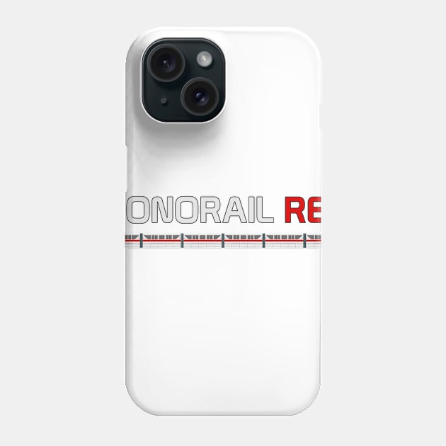 Monorail Red Phone Case by Tomorrowland Arcade