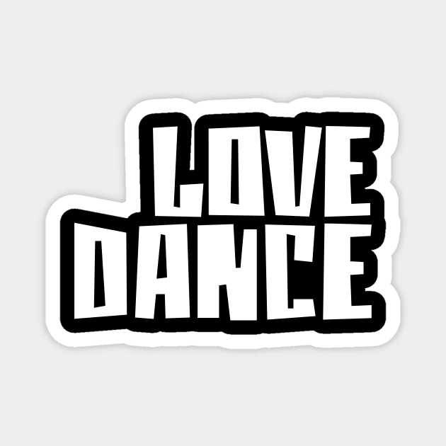 Love Dance White by PK.digart Magnet by PK.digart