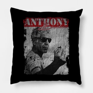 TEXTURE ART - Anthony Bourdain Motivational Pillow