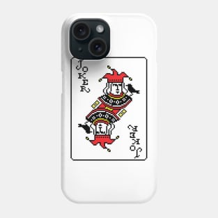 Joker Pixel Art Red Phone Case