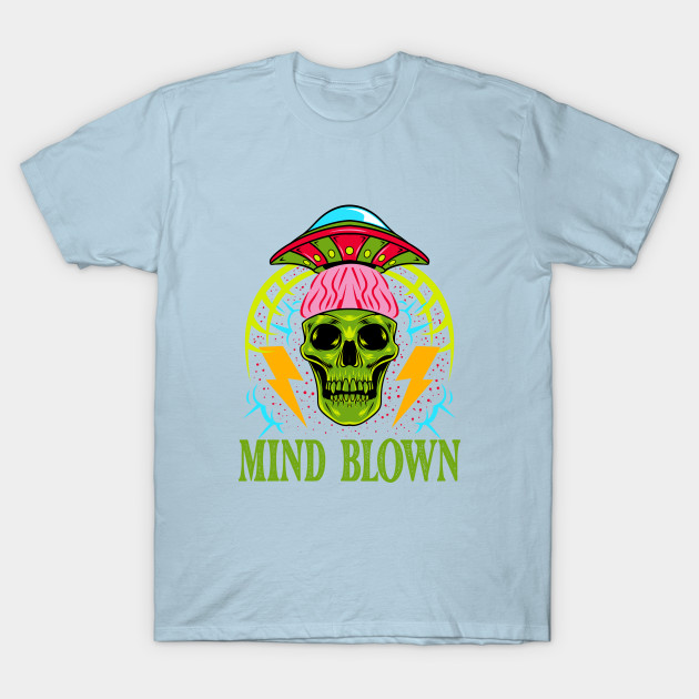 Disover Vintage Skull - Mind Blown - Skulls - T-Shirt