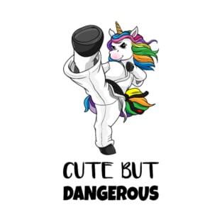 Karate Unicorn Cute But Dangerous Funny Gift T-Shirt