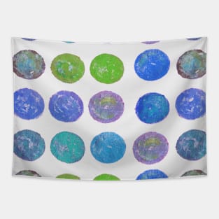 Polka Dot Paint Pattern Tapestry