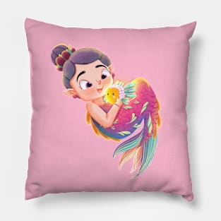 Cutie Mermaid Pillow