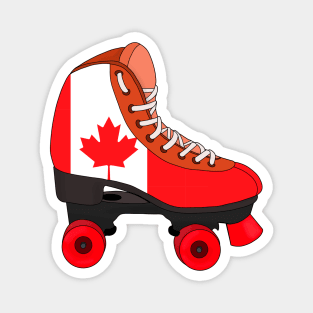 Roller Skating Canada Magnet