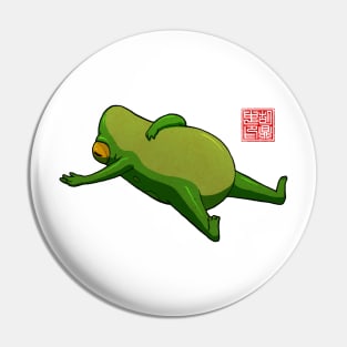 Yoga Frog Mood Pin