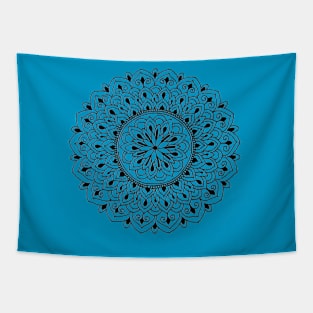 Black Dot Mini Mandala #1 Tapestry