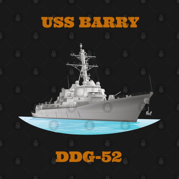 Barry DDG-52 Destroyer Ship by woormle