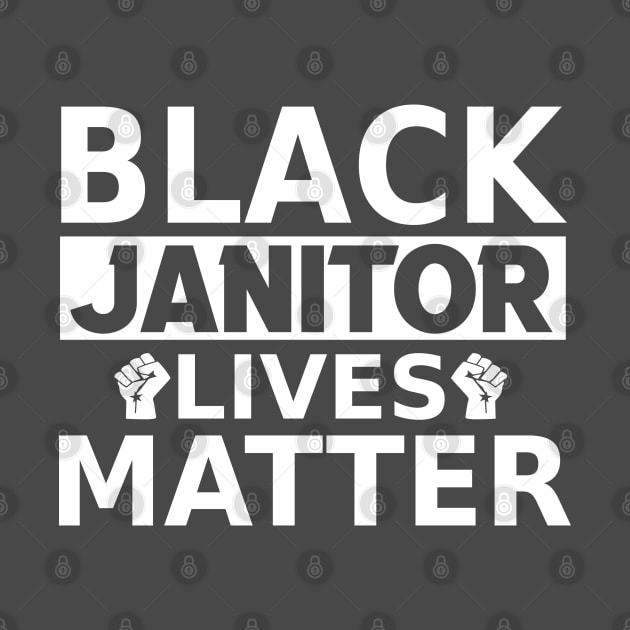 Black Janitor Lives Matter, Black History Month, BLM Protest by slawers