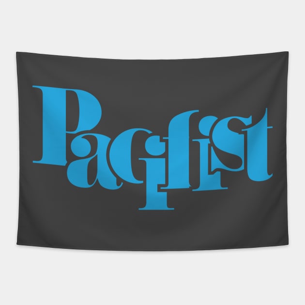 Pacifist blue Tapestry by beangrphx