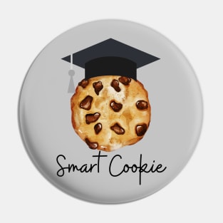 Funny Graduation Cap Cute Smart Cookie Pin