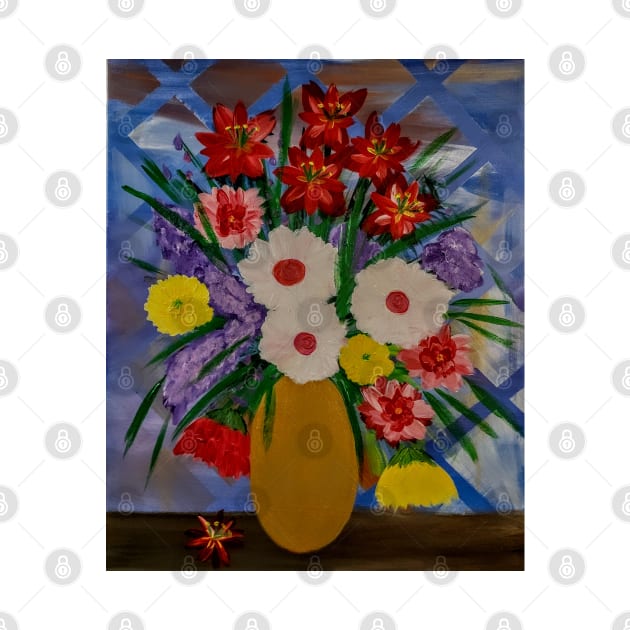 beautiful bouquet of flowers arrangement by kkartwork