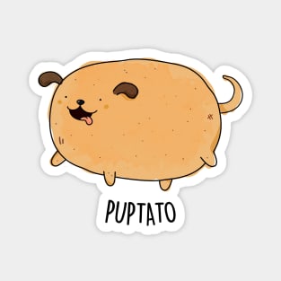 Puptato Cute Potato Puppy Pun Magnet