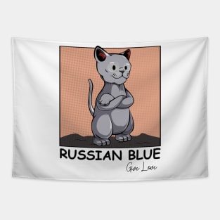 Russian Blue Cat Tapestry