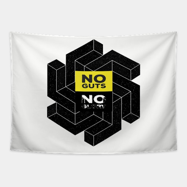 No guts no glory Tapestry by joshsmith