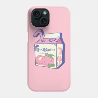 PEACH MILK kawaii korean cute pink pastel design shirt sticker Phone Case