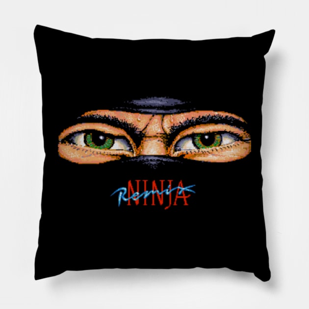 Last Ninja Remix Pillow by iloveamiga