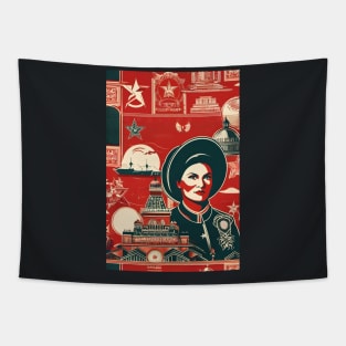 Soviet soldier art Tapestry