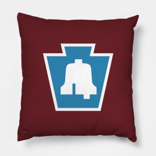 Phillies Keystone Liberty Bell Blue Pillow