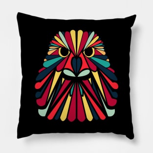 Psychedelic Geometric Eagle Pillow